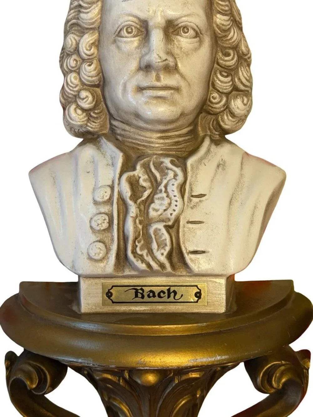 Vintage 1973 Burwood Bach Beethoven Wall Plaques Set of 2 Classical Composer Bus